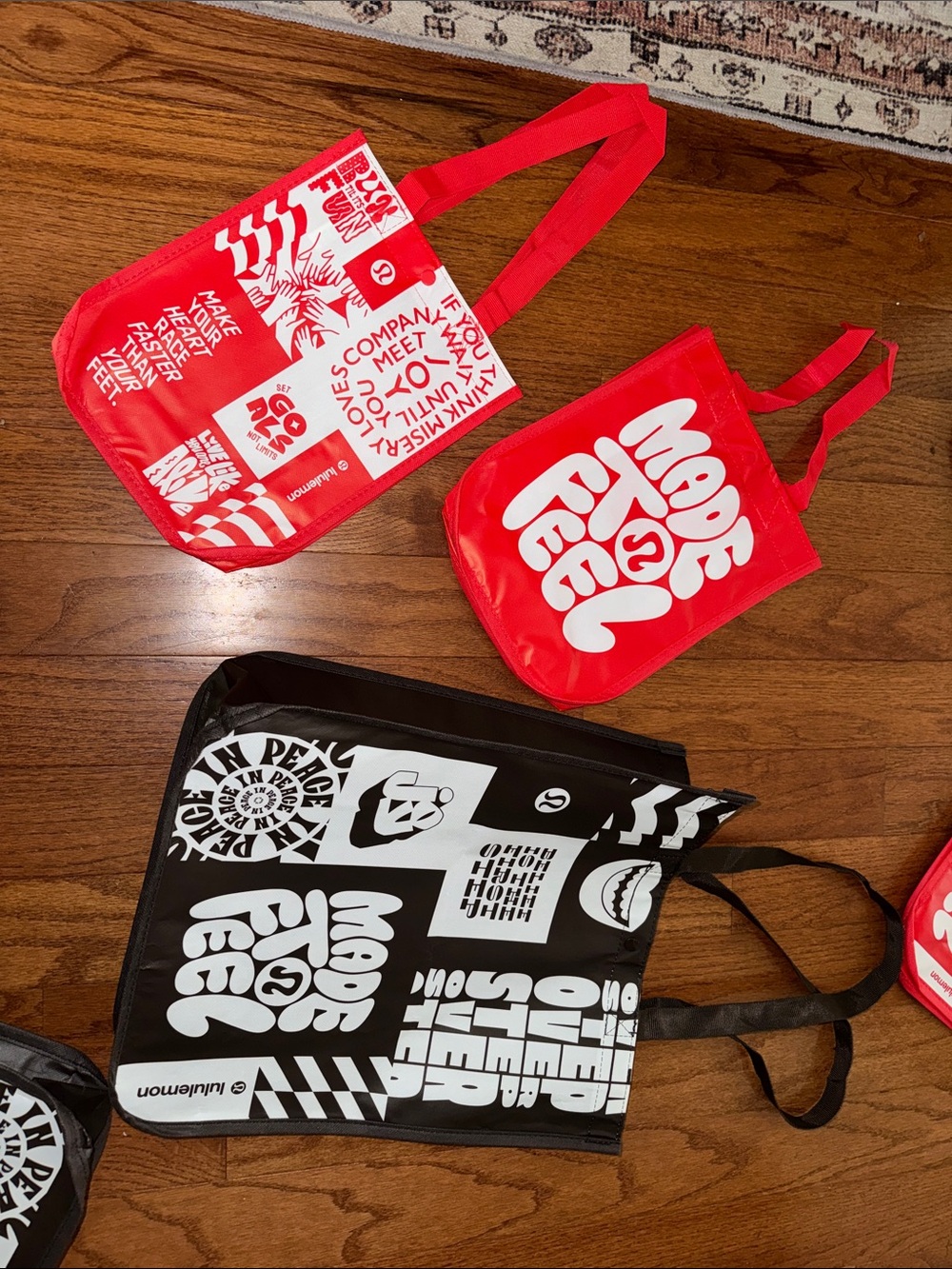 Lululemon lot of reusable tote bags